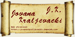 Jovana Kraljevački vizit kartica